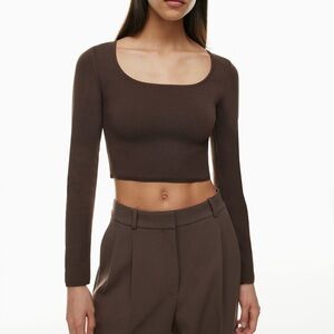 Aritizia Babaton Sculpt Knit Prominence Long Sleeve